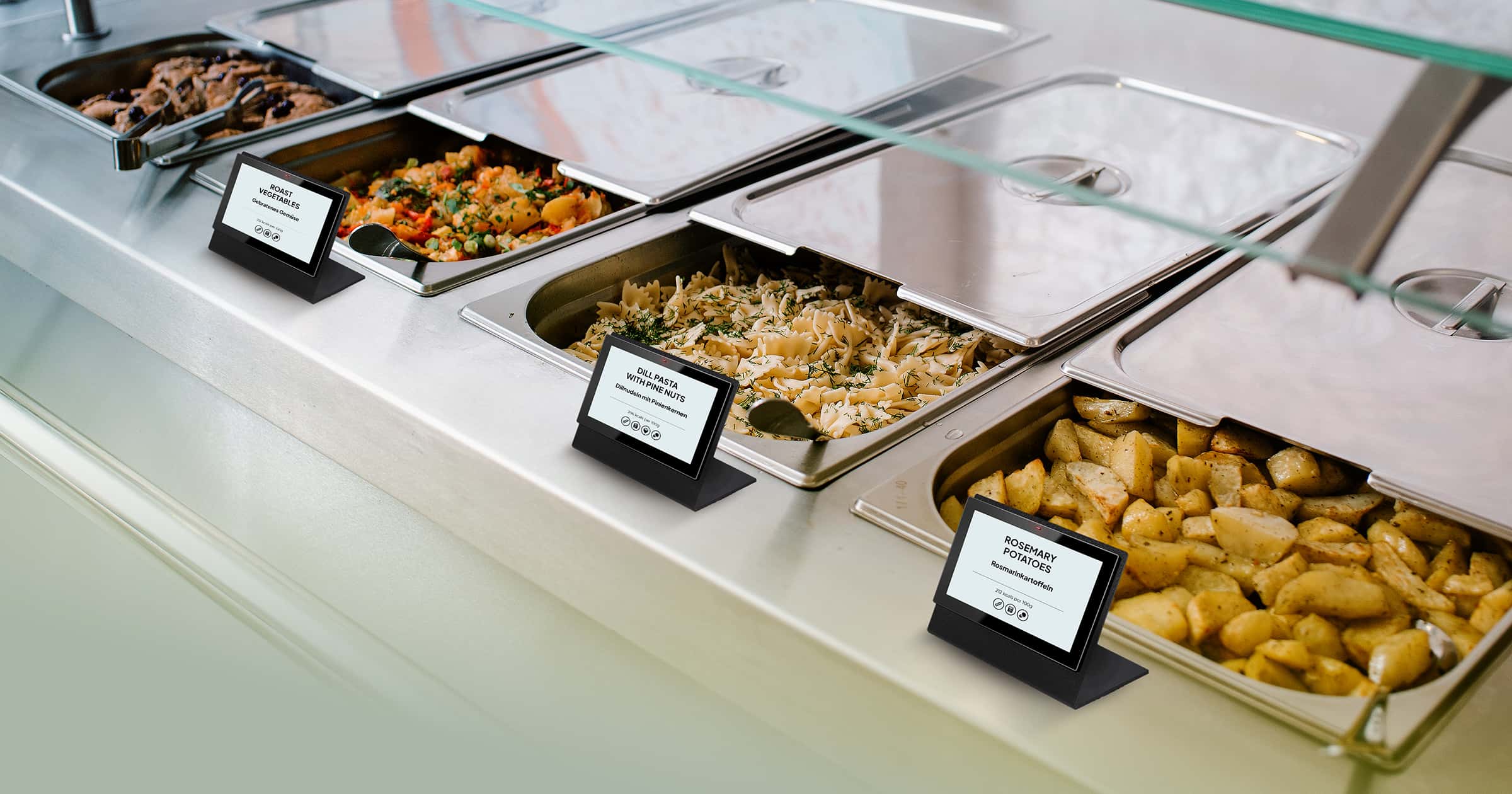 Digitálne cenovky v samoobslužnej reštaurácii – moderné riešenie pre Horeca sektor